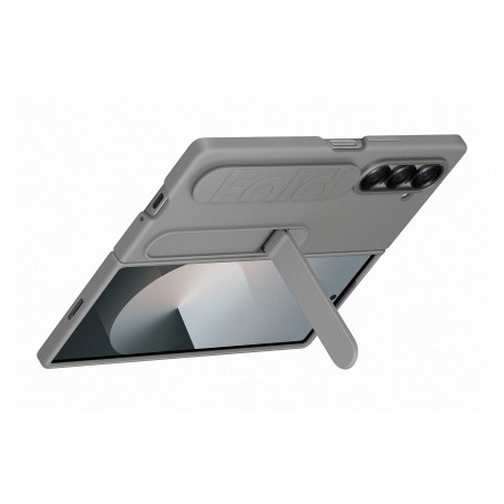 Samsung Galaxy Z Fold6 Silicone Grip Case with Stand Grigia