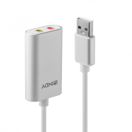 Lindy 42926 convertitore audio Argento, Bianco (42926)