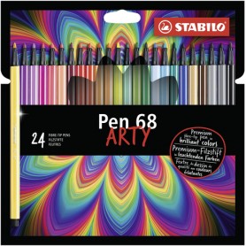STABILO Pen 68 ARTY marcatore Medio Multicolore 24 pz (6824-1-20)