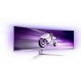 Philips Evnia 8000 49M2C8900L/00 Monitor PC 124,2 cm (48.9") 5120 x 1440 Pixel Dual QHD QD-OLED Bianco