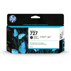HP Cartuccia inchiostro nero opaco DesignJet 727, 130 ml (B3P22A)
