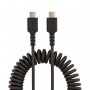 StarTech.com Cavo USB C Ricarica Veloce da 50cm Cavetto USB tipo C 2.0 Spiralato di Alimentazione e Sincronizzazione Resistente 