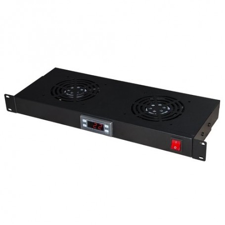 MODULO LINK 2 VENTOLE RAFFREDDAMENTO CON DISPLAY NERO