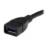 StarTech.com Cavo prolunga USB 3.0 Tipo A da 15 cm da A ad A - Maschio/Femmina (USB3EXT6INBK)