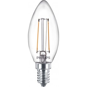 Philips Lampadina candela trasparente a filamento 25 W B35 E14