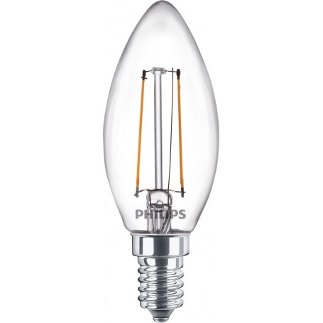 Philips Lampadina candela trasparente a filamento 25 W B35 E14