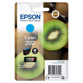 Epson Kiwi Singlepack Cyan 202 Claria Premium Ink (C13T02F24010)