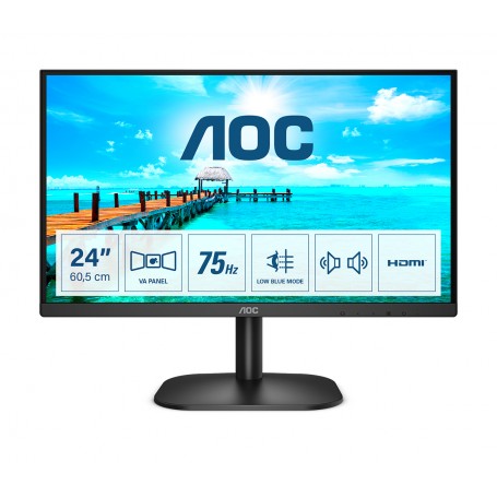 AOC B2 24B2XDAM LED display 60,5 cm (23.8") 1920 x 1080 Pixel Full HD Nero (24B2XDAM)