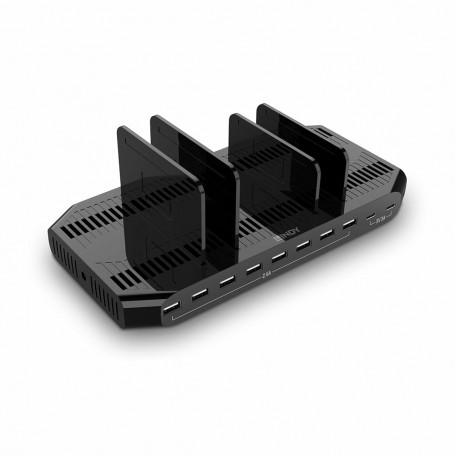 Lindy 73435 Caricabatterie per dispositivi mobili Smartphone, Tablet Nero AC Ricarica rapida Interno