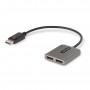 StarTech.com Hub MST DisplayPort a 2 Porte - Adattatore Multi-Monitor DP 1.4 a 2x DP 5K 60Hz - Sdoppiatore\Splitter Video Displa