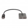 StarTech.com Hub MST DisplayPort a 2 Porte - Adattatore Multi-Monitor DP 1.4 a 2x DP 5K 60Hz - Sdoppiatore\Splitter Video Displa