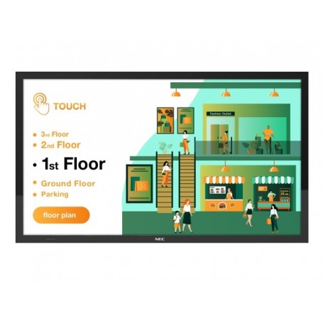 NEC MultiSync M431 Pannello piatto per segnaletica digitale 109,2 cm (43") LCD 500 cd/m² 4K Ultra HD Nero Touch screen