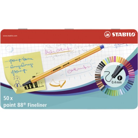 STABILO point 88 Multicolore 50 pz (8850-6)