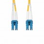 StarTech.com Cavo in fibra ottica duplex monomodale OS2 da LC a LC (UPC) da 1m, 9/125µm, 100G, Insensibile alla piegatura, Bass