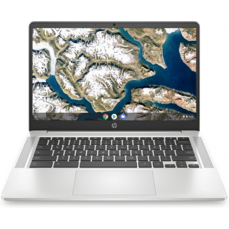 HP Chromebook 14a-na0078nl Intel® Celeron® N4120 35,6 cm (14") HD 4 GB LPDDR4-SDRAM 64 GB eMMC Wi-Fi 5 (802.11ac) ChromeOS Arg
