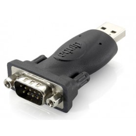 Equip 133382 adattatore per inversione del genere dei cavi USB A RS-232 Nero (133382)