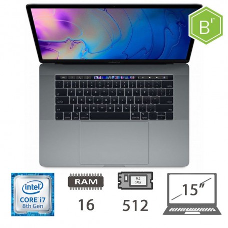 MBP 15,4 T.BAR(2018)I7-8850H/16/512/SG/2Y - B