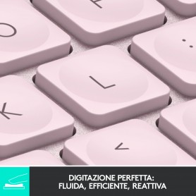 Logitech MX Keys Mini Minimalist Wireless Illuminated Keyboard tastiera RF senza fili + Bluetooth QWERTY Italiano R (920-010812)