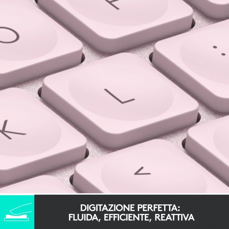 Logitech MX Keys Mini Minimalist Wireless Illuminated Keyboard tastiera RF senza fili + Bluetooth QWERTY Italiano R (920-010812)