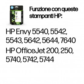 HP Confezione da 2 cartucce originali di inchiostro nero/tricromia 62 (N9J71AE)