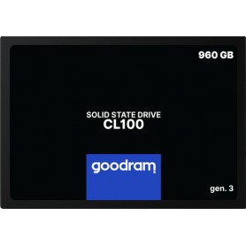 Goodram CL100 gen.3 2.5" 960 GB Serial ATA III 3D TLC NAND (SSDPR-CL100-960-G3)