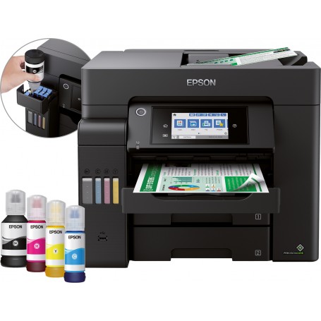 EPSON MULTIF. INK ECOTANK ET-5850 COLORE A4 FRONTE/RETRO 25PPM 4IN1 USB/LAN/WIFI (C11CJ29401)