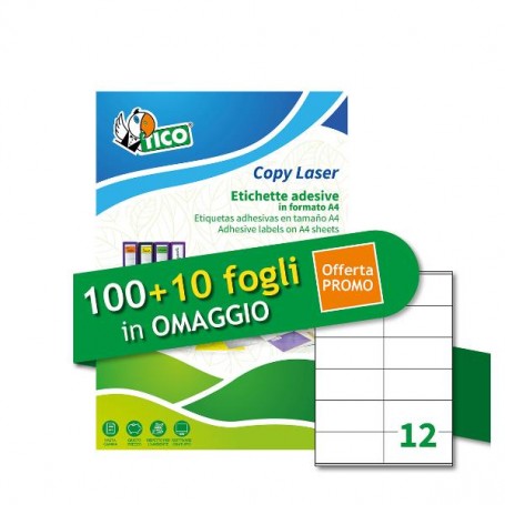 ETICH LASER 105X48 100PIU10 FF OMAG