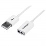 StarTech.com Cavo prolunga USB 2.0 da A ad A - Cavo Extender USB2.0 Maschio / Femmina da 3m - Bianco (USBEXTPAA3MW)
