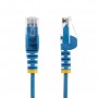 StarTech.com Cavo di Rete Ethernet Snagless CAT6 da 1m - Cavo Patch antigroviglio slim RJ45 - Blu (N6PAT100CMBLS)