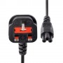StarTech.com Cavo di alimentazione standard BS-1363 a IEC320 C5 - Cavo di Rete a trifoglio BS-1363 a IEC320 c5 da  (PXTNB3SUK1M)