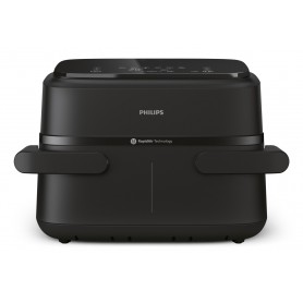 Philips Serie 1000 Airfryer con cestello flexi/doppio, friggitrice ad aria da 7.1L, 10 metodi di cottura, App per ricette NA150/