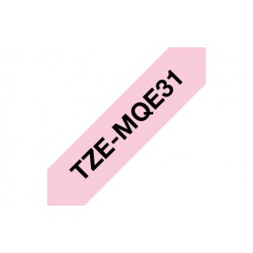 Brother TZE-MQE31 nastro per etichettatrice Nero su rosa