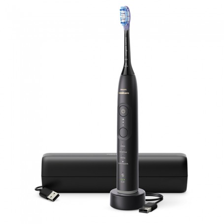Philips 7100 Series Sonicare spazzolino elettrico sonico con base di ricarica e custodia, 3 livelli di intensità, sensore di pr