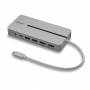 Lindy 43360 replicatore di porte e docking station per notebook Cablato USB 3.2 Gen 1 (3.1 Gen 1) Type-C Argento, Bianco