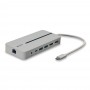 Lindy 43360 replicatore di porte e docking station per notebook Cablato USB 3.2 Gen 1 (3.1 Gen 1) Type-C Argento, Bianco
