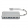 Lindy 43360 replicatore di porte e docking station per notebook Cablato USB 3.2 Gen 1 (3.1 Gen 1) Type-C Argento, Bianco