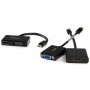 StarTech.com Adattatore Mini DisplayPort a HDMI e VGA - Convertitore audio/video da viaggio mDP 2 in 1 - 1920x1200 / (MDP2HDVGA)