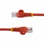 StarTech.com Cavo di rete CAT 5e - Cavo Patch Ethernet RJ45 UTP Rosso da 1m antigroviglio (45PAT1MRD)