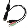 StarTech.com Switch KVM cavo HDMI USB 2 porte con audio e switch remoto – Alimentazione USB (SV211HDUA)