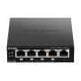 D-Link DGS-1005P switch di rete Non gestito L2 Gigabit Ethernet (10/100/1000) Supporto Power over Ethernet (PoE) Ner (DGS-1005P)
