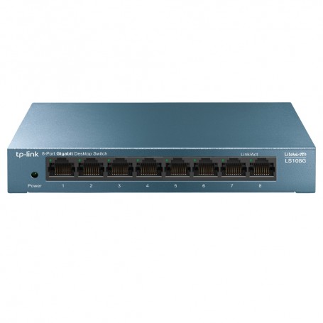 TP-LINK LS108G Non gestito Gigabit Ethernet (10/100/1000) Blu (LS108G)