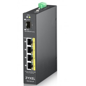 Zyxel RGS100-5P Non gestito L2 Gigabit Ethernet (10/100/1000) Supporto Power over Ethernet (PoE) Nero (RGS100-5P-ZZ0101F)