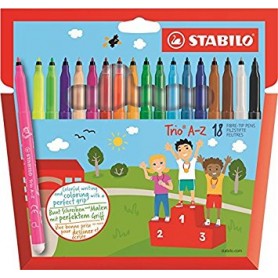 STABILO Trio A–Z marcatore Fine Multicolore 18 pz (378/1-18-01)