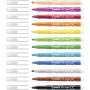 STABILO 380/12 marcatore Nero, Blu, Marrone, Verde, Ciano chiaro, Verde chiaro, Arancione, Pesca, Rosa, Rosso, Bianco,  (380/12)