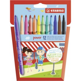 STABILO Power marcatore Medio Multicolore 12 pz (280/12-01)