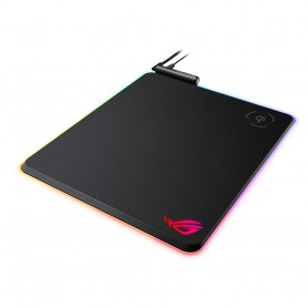 ASUS ROG Balteus Qi Tappetino per mouse per gioco da computer Nero (90MP0120-B0UA00)