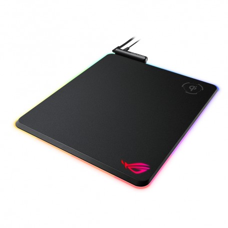 ASUS ROG Balteus Qi Tappetino per mouse per gioco da computer Nero (90MP0120-B0UA00)