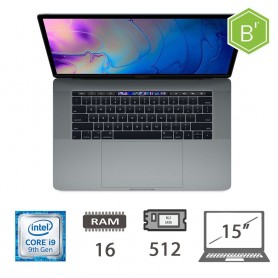 MBP 15,4 T.BAR(2019)I9-9980HK/16/512/SG/2Y - B
