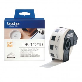 Brother DK-11219 Round Labels Bianco (DK11219)