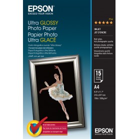 Epson Ultra Glossy Photo Paper - A4 - 15 Fogli (C13S041927)